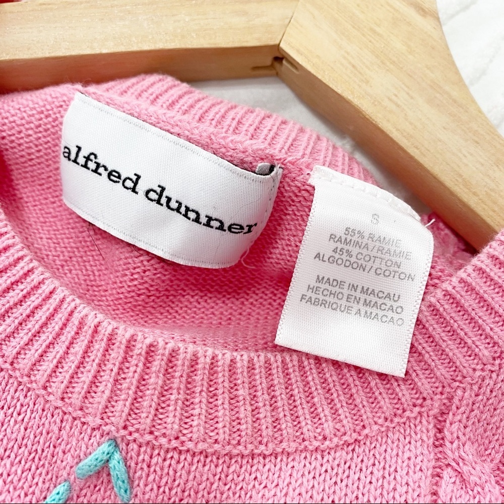 Vintage Style Pink Floral Grannycore Embroidered Knit Crop Top S - Picture 7 of 7